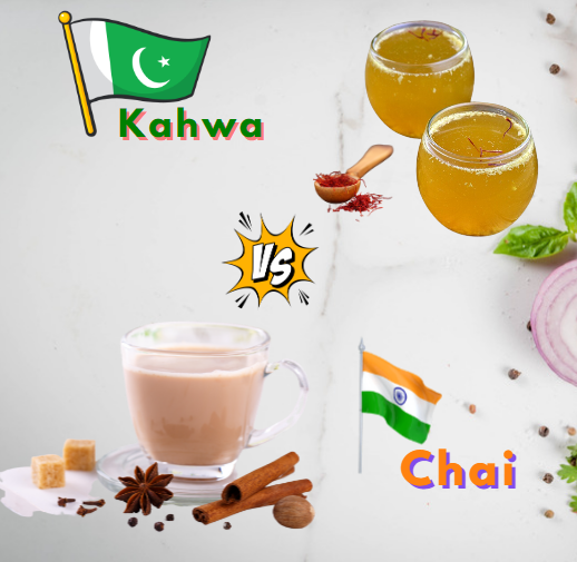 Indian Chai and Pakistani Kahwa