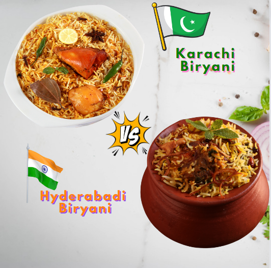 hyderabadi briryani and karachi biryani