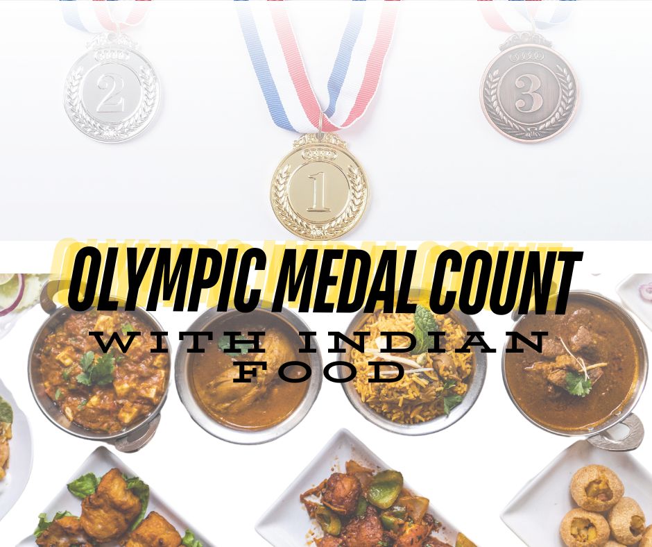 olympic medal count with Indian food