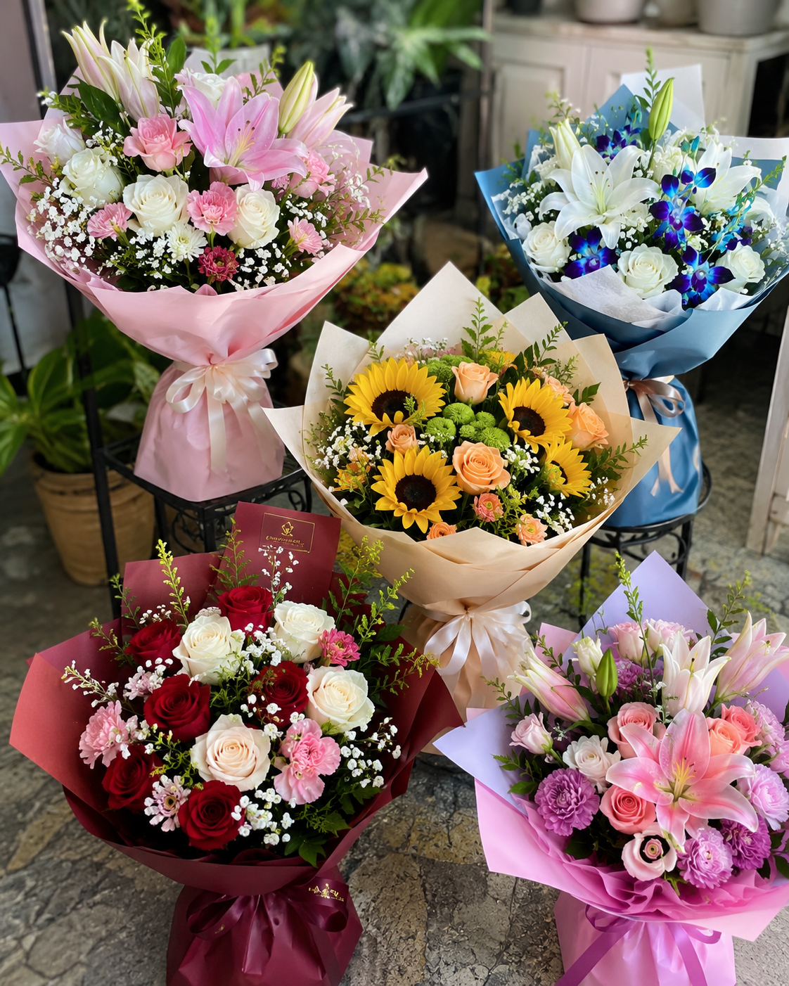 Bouquets & Arrangements at Mayuri Bakery Seattle