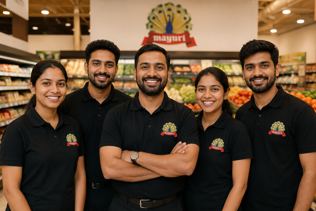 Mayuri store team and aisles